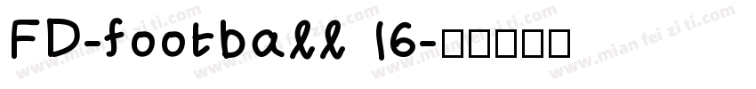 FD-football 16字体转换